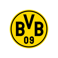 Logo des BVB: ein gelber Kreis mit schwarzer Umrandung, in der in schwarzen Buchstaben oben "BVB" und darunter "09" stehen