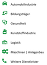Bild mit Branchen der GUTcert (Probe)
