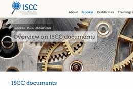 Dokumente zum Zertiueizierungssystem ISCC
