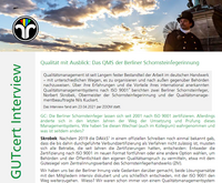 Interview zum Qualitätsmanagement mit der Schornsteinfegerinnung