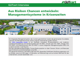 Interview zum Thema Integrierte Managementsysteme mit der KWC Aquarotter GmbH