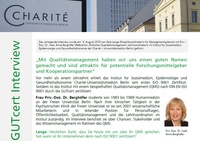 Interview mit der Charité Universitätsmedizin zu ihrem Qualitätsmanagementsystem nach ISO 90001