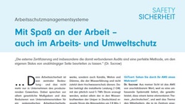 Interview arbeitsschutz