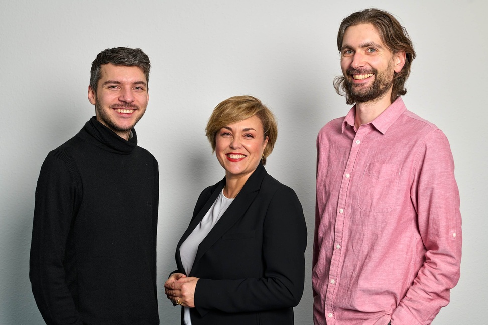 v.l.n.r. Tim Stauffenberg, Yulia Felker, Cedric Sell