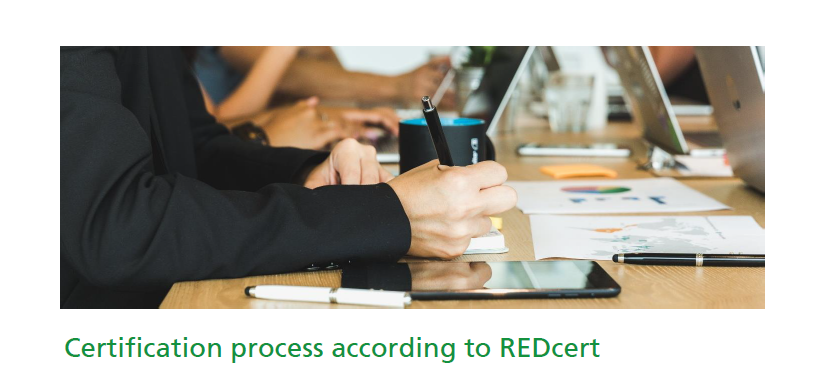 Certification process according to REDcert