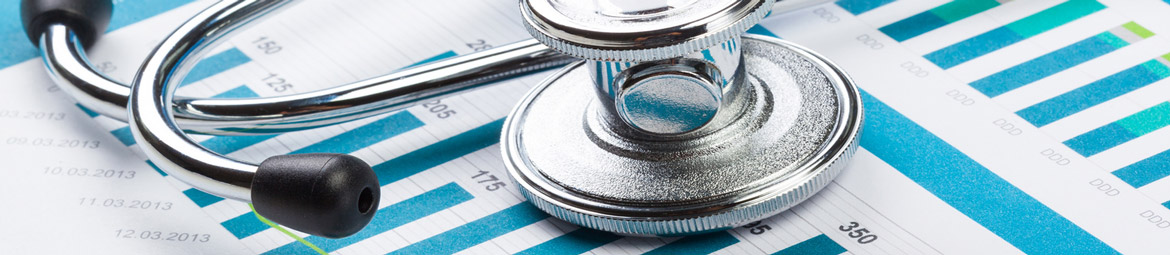 Stetoskop und Vitalwerte